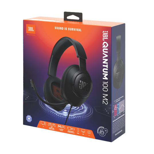 JBL Quantum 100M2 - Black - Wired over-ear gaming headset with detachable mic and mute option - Detailshot 15